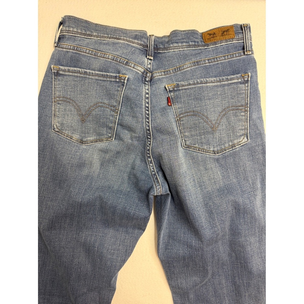 Levis 512 Bootcut Jeans Womens 8 Medium Wash Perfectly Slimming Blue Denim - Picture 14 of 16